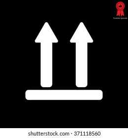 Icon of Side Up sign, symbol