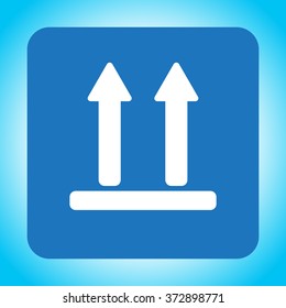 Icon of Side Up sign, symbol
