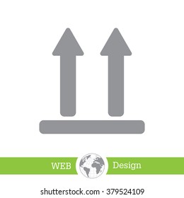 Icon of Side Up sign, symbol