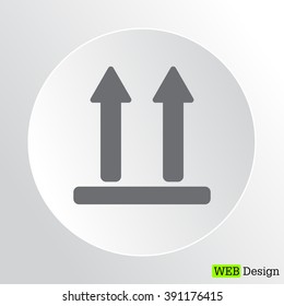 Icon of Side Up sign, symbol