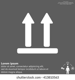 Icon of Side Up sign, symbol