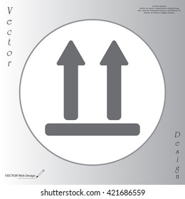 Icon of Side Up sign, symbol