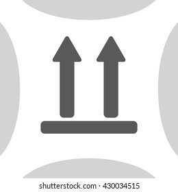 Icon of Side Up sign, symbol