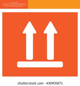Icon of Side Up sign, symbol