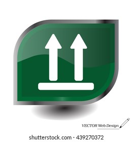 Icon of Side Up sign, symbol