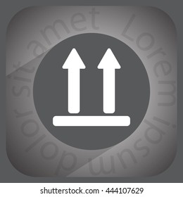 Icon of Side Up sign, symbol