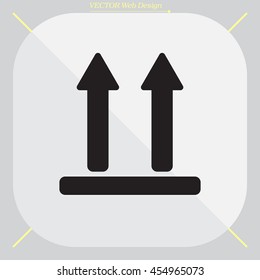 Icon of Side Up sign (symbol)