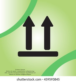Icon of Side Up sign (symbol)
