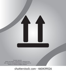Icon of Side Up sign (symbol)