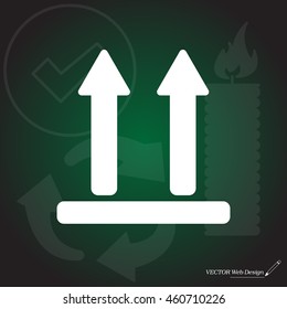 Icon of Side Up sign (symbol)