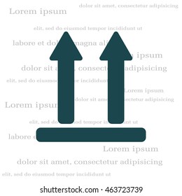 Icon of Side Up sign (symbol)