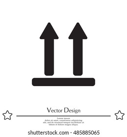 Icon of Side Up sign (symbol)