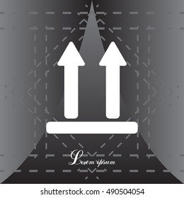 Icon of Side Up sign (symbol)