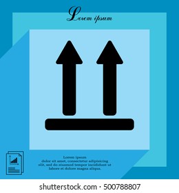 Icon of Side Up sign (symbol)