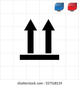 Icon of Side Up sign (symbol)