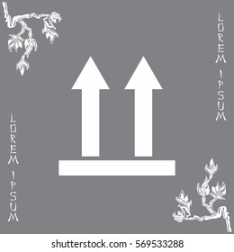 Icon of Side Up sign (symbol)