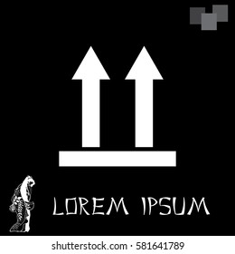 Icon of Side Up sign (symbol)