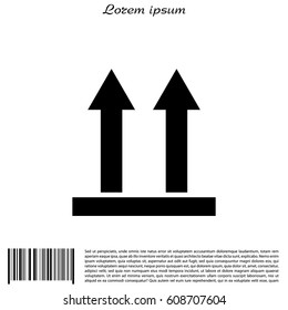 Icon of Side Up sign (symbol)