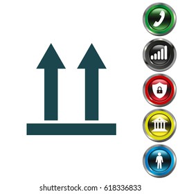 Icon of Side Up sign (symbol)