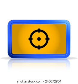 Icon Sight. Isolated on white background. Specular reflection. Made vector illustration