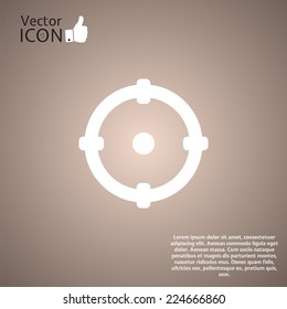 Icon sight on the background. Made in vector