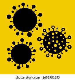Icon Sign, 2019-nCoV Novel Coronavirus. No Infection and Stop. Dangerous. Isolated Vector Icon - Shutterstock ID 1682951653