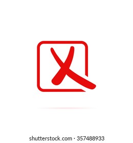 Icon, sign against.