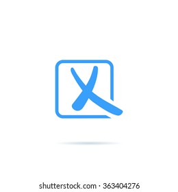 Icon, sign against.