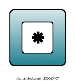 icon of a sign of an ambulance