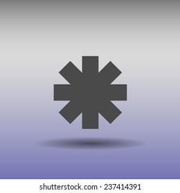 icon of a sign of an ambulance