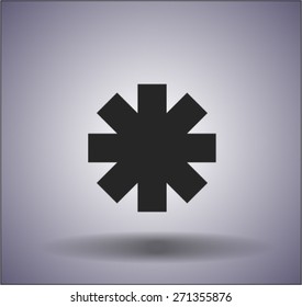 icon of a sign of an ambulance