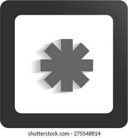 icon of a sign of an ambulance