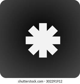 icon of a sign of an ambulance