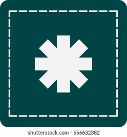 icon of a sign of an ambulance