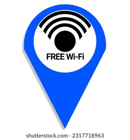 Icon sign location, mosque, home, free wi fi, Churches, nuclear power plants, restaurants, and charging stations batray car location points iconic blue color