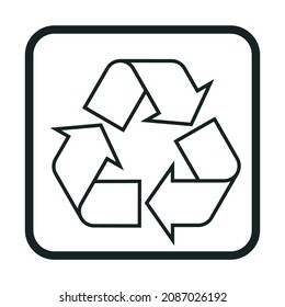 Icon sign on boxes environmentally friendly, biodegradable material