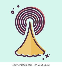 Icon Signal Tower. related to Smart City symbol. MBE style. simple design illustration