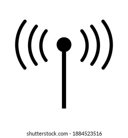 Icon signal wave simple vector