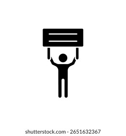 Icon a signboard, isolated against a clean background.
