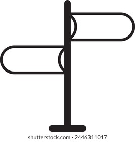 Icon signpost. Road sign icon vector. Sign guide traffic road. Signpost icon symbol. vector illustration.