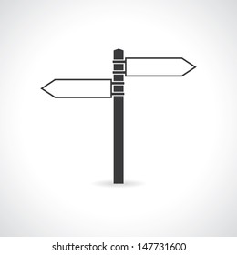 icon of signpost. vector. eps10