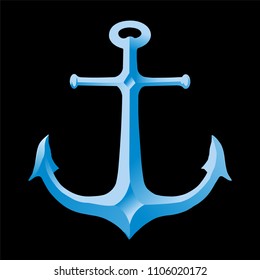 icon silhouette anchor