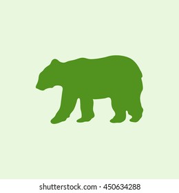 Icon, silhouette of a bear.