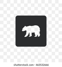 Icon, silhouette of a bear.