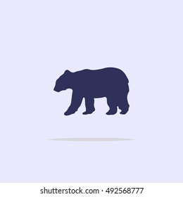 Icon, silhouette of a bear.