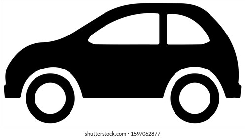 Icon with a silhouette of a car.