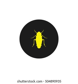 Icon, Silhouette of a Cockroach .