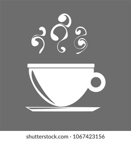 icon silhouette of coffee