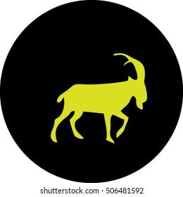 icon, silhouette of a deer