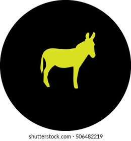 icon, silhouette of a donkey